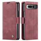 For Google Pixel Fold CaseMe 013 Multifunctional Horizontal Flip Leather Phone Case(Wine Red) - 2