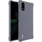 For Sony Xperia 5 V imak Shockproof Airbag TPU Phone Case(Matte Grey) - 1