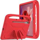 For Lenovo Tab P12 12.7 Handle Portable EVA Shockproof Tablet Case(Red) - 1