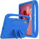 For Lenovo Tab P12 12.7 Handle Portable EVA Shockproof Tablet Case(Blue) - 1