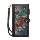 For iPhone 16 ESEBLE Star Series Lanyard Zipper Wallet RFID Leather Case(Black) - 2