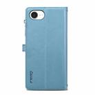 For iPhone 16e ESEBLE Star Series Lanyard Zipper Wallet RFID Leather Case(Blue) - 3