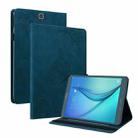 For Samsung Galaxy Tab A 9.7 T550 T555 Butterfly Flower Embossed Leather Tablet Case(Blue) - 1