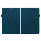 For Samsung Galaxy Tab A 9.7 T550 T555 Butterfly Flower Embossed Leather Tablet Case(Blue) - 3