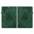 For Samsung Galaxy Tab S2 9.7 T810 T815 Butterfly Flower Embossed Leather Tablet Case(Green) - 3