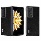 For Honor Magic V2 ABEEL Retro Litchi Texture PU Phone Case(Black) - 1