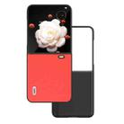 For Honor Magic V Flip ABEEL Genuine Leather Luolai Series Phone Case(Red) - 1