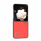 For Honor Magic V Flip ABEEL Genuine Leather Luolai Series Phone Case(Red) - 2