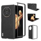 For Honor Magic V3 ABEEL Genuine Leather Luolai Series Phone Case(Black) - 1