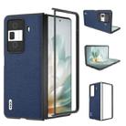 For Honor Magic Vs3 ABEEL Genuine Leather Luolai Series Phone Case(Dark Blue) - 1