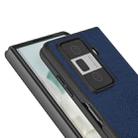 For Honor Magic Vs3 ABEEL Genuine Leather Luolai Series Phone Case(Dark Blue) - 3