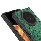 For Honor Magic V3 ABEEL Genuine Leather Ostrich Texture Phone Case(Green) - 3