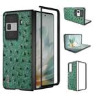 For Honor Magic Vs3 ABEEL Genuine Leather Ostrich Texture Phone Case(Green) - 1