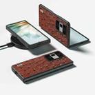 For Honor Magic Vs3 ABEEL Genuine Leather Ostrich Texture Phone Case(Coffee) - 2