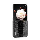 For Honor Magic V Flip ABEEL Genuine Leather Weilai Series Phone Case(Black) - 2