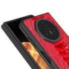 For Honor Magic V3 ABEEL Genuine Leather Weilai Series Phone Case(Red) - 3