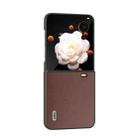 For Honor Magic V Flip ABEEL Genuine Leather Xiaoya Series Phone Case(Coffee) - 2