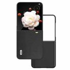 For Honor Magic V Flip ABEEL Genuine Leather Xiaoya Series Phone Case(Black) - 1