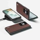 For Honor Magic Vs3 ABEEL Genuine Leather Xiaoya Series Phone Case(Coffee) - 2