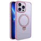 For iPhone 13 Pro Multifunctional MagSafe Holder Phone Case(Pink) - 1