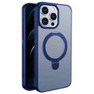 For iPhone 12 Pro Multifunctional MagSafe Holder Phone Case(Blue) - 1