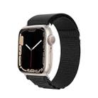 For Apple Watch Series 8 41mm DUX DUCIS GS Series Nylon Loop Watch Band(Black) - 1