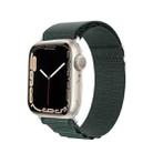 For Apple Watch SE 2022 44mm DUX DUCIS GS Series Nylon Loop Watch Band(Green) - 1