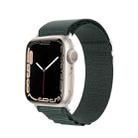 For Apple Watch Series 7 41mm DUX DUCIS GS Series Nylon Loop Watch Band(Green) - 1