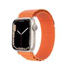 For Apple Watch Series 7 45mm DUX DUCIS GS Series Nylon Loop Watch Band(Orange) - 1