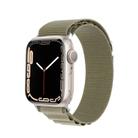For Apple Watch Series 7 45mm DUX DUCIS GS Series Nylon Loop Watch Band(Olive) - 1
