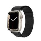 For Apple Watch Series 4 44mm DUX DUCIS GS Series Nylon Loop Watch Band(Black) - 1