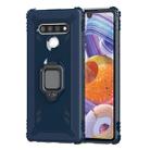 For LG Stylo 6 Carbon Fiber Protective Case with 360 Degree Rotating Ring Holder(Blue) - 2