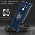 For LG Stylo 6 Carbon Fiber Protective Case with 360 Degree Rotating Ring Holder(Blue) - 5