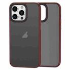 For iPhone 15 Pro Brilliant Series Micro-frosted Anti-fingerprint PC Phone Case(Purplish Red) - 1