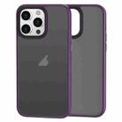 For iPhone 15 Pro Brilliant Series Micro-frosted Anti-fingerprint PC Phone Case(Purple) - 1