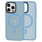 For iPhone 15 Pro Max Brilliant Series MagSafe Micro-frosted Anti-fingerprint PC Phone Case(Blue) - 1