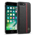 For iPhone 7 / 8 / SE 2020 2022 LC.IMEEKE 3 in 1 Carbon Fiber Texture Shockproof Phone Case(Black) - 1
