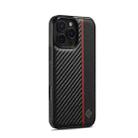 For iPhone 16 Pro LC.IMEEKE 3 in 1 Carbon Fiber Texture Shockproof Phone Case(Black) - 3