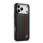 For iPhone 17 Pro LC.IMEEKE 3 in 1 Carbon Fiber Texture Shockproof Phone Case(Black) - 2