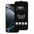 For iPhone 16 Pro High Aluminum Large Arc Full Screen Tempered Glass Film - 1