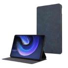 For Xiaomi Pad 6 TPU Flip Tablet Protective Leather Case(Dark Blue) - 1