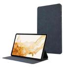 For Samsung Galaxy Tab S9 TPU Flip Tablet Protective Leather Case(Dark Blue) - 1