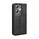 For OPPO A79 5G / A2 5G Magnetic Buckle Retro Texture Leather Phone Case(Black) - 3