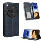 For OPPO Find X7 Ultra 5G Magnetic Buckle Retro Texture Leather Phone Case(Blue) - 1