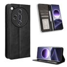 For OPPO Find X7 5G Magnetic Buckle Retro Texture Leather Phone Case(Black) - 1