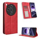 For OPPO Find X7 5G Magnetic Buckle Retro Texture Leather Phone Case(Red) - 1