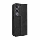 For OPPO A3 Pro 5G Global Magnetic Buckle Retro Texture Leather Phone Case(Black) - 3