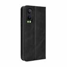 For OPPO K12X 5G / OnePlus Nord CE4 Lite 5G Magnetic Buckle Retro Texture Leather Phone Case(Black) - 3