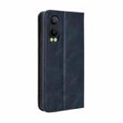 For OPPO K12X 5G / OnePlus Nord CE4 Lite 5G Magnetic Buckle Retro Texture Leather Phone Case(Blue) - 3