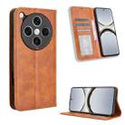 For OPPO Find X8 Pro Magnetic Buckle Retro Texture Leather Phone Case(Brown) - 1